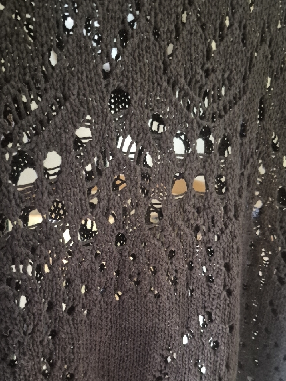Free People Black Openwork Scoopneck Crochet Sweater - Picture 11 of 11